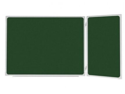 Dviejų dalių žalia kreidinė magnetinė lenta 200*100 cm bendras 3 m.