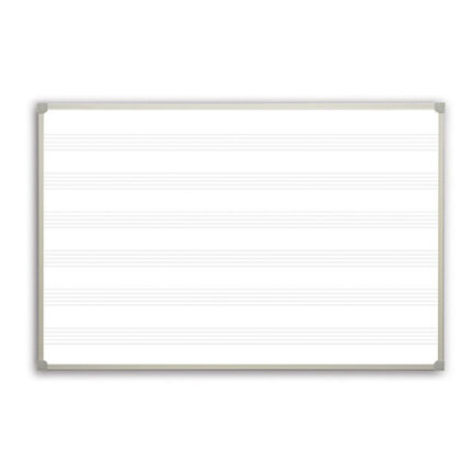 Balta magnetinė markerinė lenta muzikai 120*90 cm