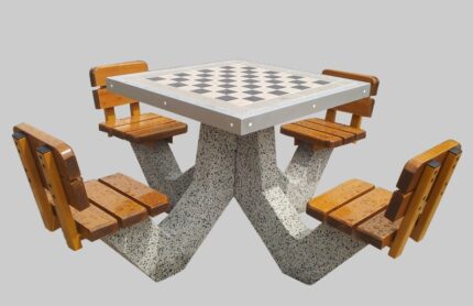 Betoninis šaškių arba šachmatų stalas SL006A