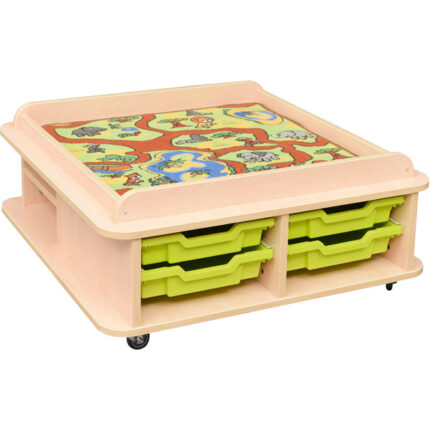 Mobilus žaidimų stalas su pasirinktu kilimu SMALL 100851