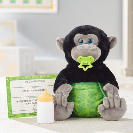 Kūdikis beždžionė su čiulptuku ir sauskelnėmis 40451