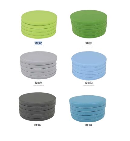 Apvalių pagalvėlių komplektas įvairių spalvų 101860