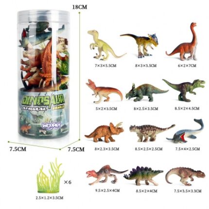 Dinozaurų figūrėlių rinkinys 18 vnt.-2 versija 47115