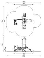 Kompleksinė lauko žaidimų aikštelė ZZPL/0028 - Image 3