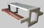 Betoninis stalas su dviem žaidimų lentom SL020A
