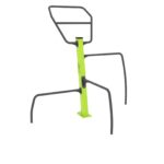 Dvigubas lauko treniruoklis prisitraukimams ir atsispaudimams 3 lygių 1153