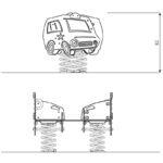 Dvivietis spyruokliukas Policijos automobilis 0630 R - Image 3