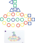 Geometrinių figūrų sujungimai skaičiavimas su užduočių kortelėmis 500209 - Image 3