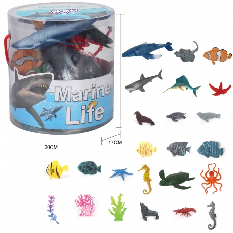 47122 Jūros gyvūnėlių figūrėlių rinkinys 34 vnt. 47122 - Image 1