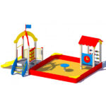 Kompleksinė lauko žaidimų aikštelė  N004 - Image 3