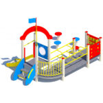 Kompleksinė lauko žaidimų aikštelė N006 - Image 3