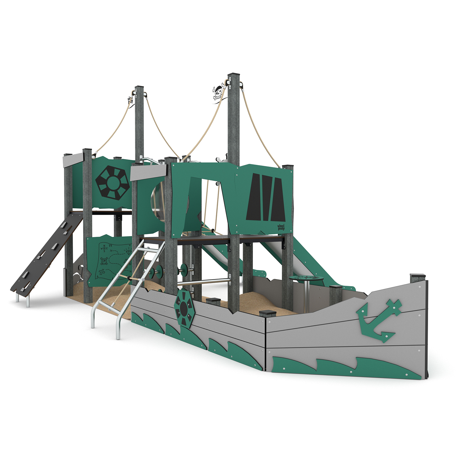 wd1415c11q1s Kompleksinė lauko žaidimų aikštelė smėliadėžė WD1415 R - Image 1