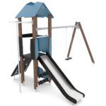 Kompleksinė lauko žaidimų aikštelė WD1438 - Image 6