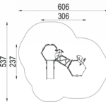 Kompleksinė lauko žaidimų aikštelė ZZGL/0048 - Image 3