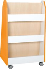 Mobili dvipusė bibliotekėlė - spintelė Quadro su ratukais įvairių spalvų - Image 11