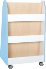 Mobili dvipusė bibliotekėlė - spintelė Quadro su ratukais įvairių spalvų - Image 7