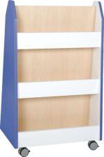 Mobili dvipusė bibliotekėlė - spintelė Quadro su ratukais įvairių spalvų - Image 8