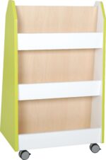 Mobili dvipusė bibliotekėlė - spintelė Quadro su ratukais įvairių spalvų - Image 9