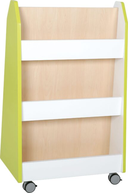Mobili dvipusė bibliotekėlė - spintelė Quadro su ratukais įvairių spalvų - 092108 laimo