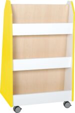 Mobili dvipusė bibliotekėlė - spintelė Quadro su ratukais įvairių spalvų - Image 10