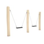 Natūralios medienos ROBINIA dvigubos supynės RB0511