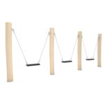Natūralios medienos ROBINIA trivietės supynės RB0512