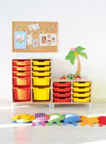 Spintelė Flexi ant kojelių su daiktadėžėmis SET5114 - Image 2