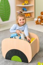 Spintelė bibliotekėlė daiktadėžė ant ratukų 098778