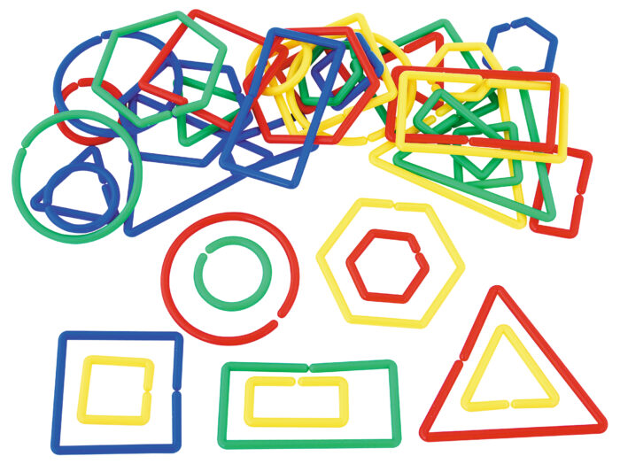 Sujungimai geometrinės formos 100 vnt 500007 - Kodėlčiukas