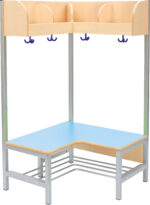 Atvira 4 vietų drabužinė kampu "Flexi" - Image 3