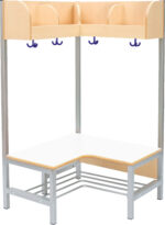 Atvira 4 vietų drabužinė kampu "Flexi" - Image 5