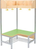 Atvira 4 vietų drabužinė kampu "Flexi"