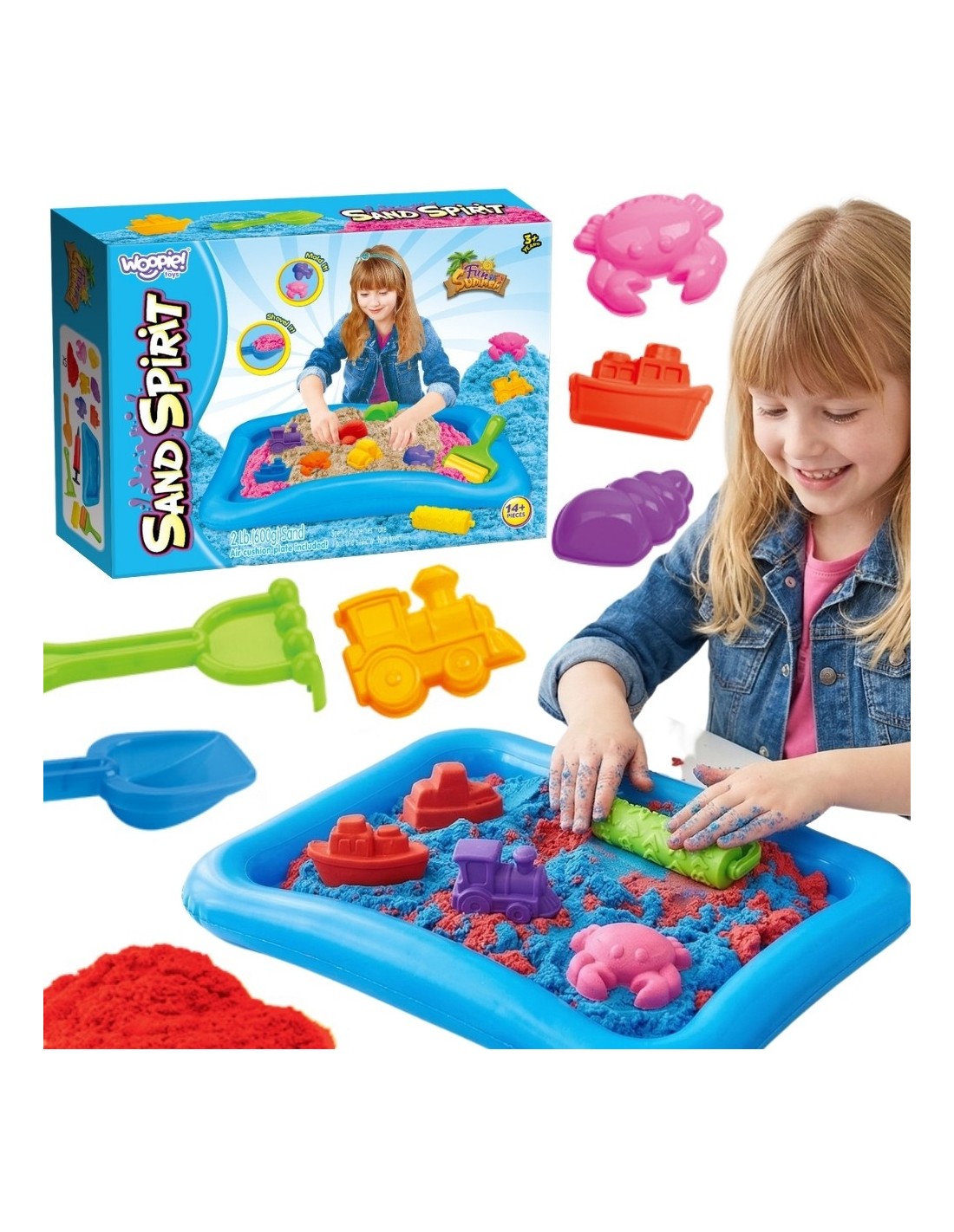 woopie-magiczny-piasek-kinetyczny-zestaw-basen-foremki-3 Kientinio smėlio rinkinys su baseinu ir formelėmis 58724 - Image 1