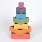 Mediniai vaivorykštės spalvų kvadratai 73416 - Image 3