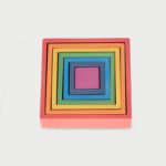 Mediniai vaivorykštės spalvų kvadratai 73416