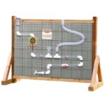 Pastatoma dvipusė lauko STEAM lenta su priedais MK0010