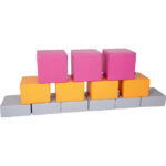 Skirtingų aukščių universalus pufų komplektas - Image 5