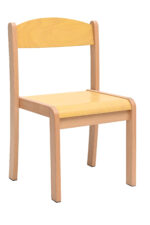 Medinė kėdė įvairių spalvų