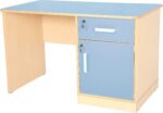 Rašomasis stalas su rakinama spintele dešinėje / įvairių spalvų - Image 4