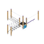 Kliūčių ruožų komplektas SZCC/0126 Plienas/medis - Image 2
