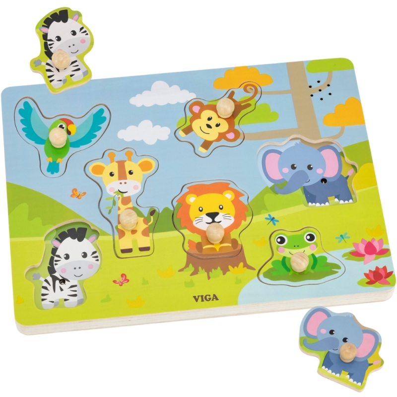 viga-puzzle-dzwiekowe-dopasuj-zwierzeta-egzotyczne