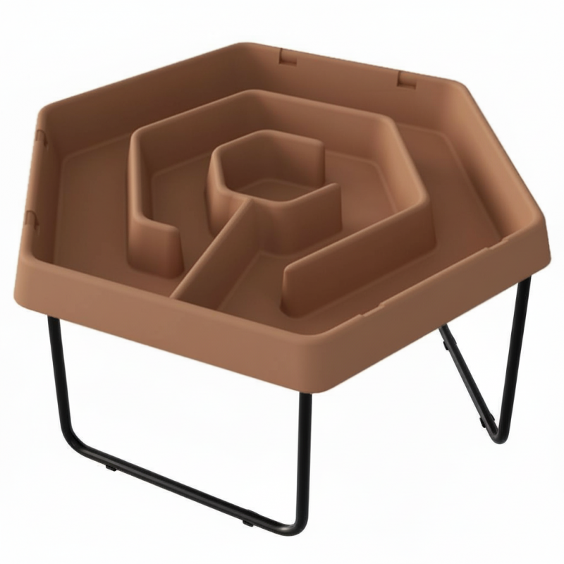 masterkidz-szesciokatny-stolik-do-zabawy-piaskiem-i-woda-labirynt-regulowana-wysokosc Šešiakampis labirintas smėlio ir vandens žaidimų stalas, reguliuojamo aukščio MK0028 - Image 1