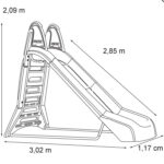 Didelė čiuožykla - vandens čiuožykla 285 cm 09709 - Image 3