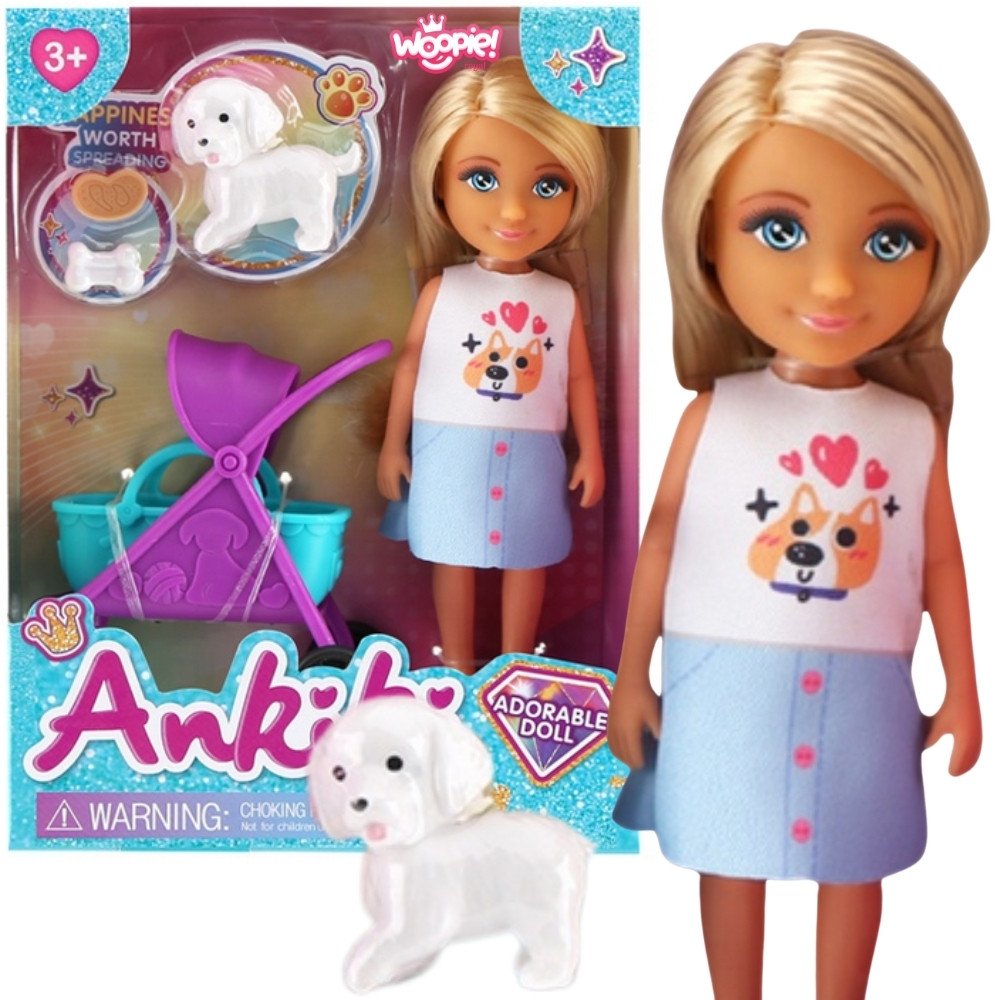 export-11215 Lėlė su vežimėliu ir šunimi 57659 - Image 1