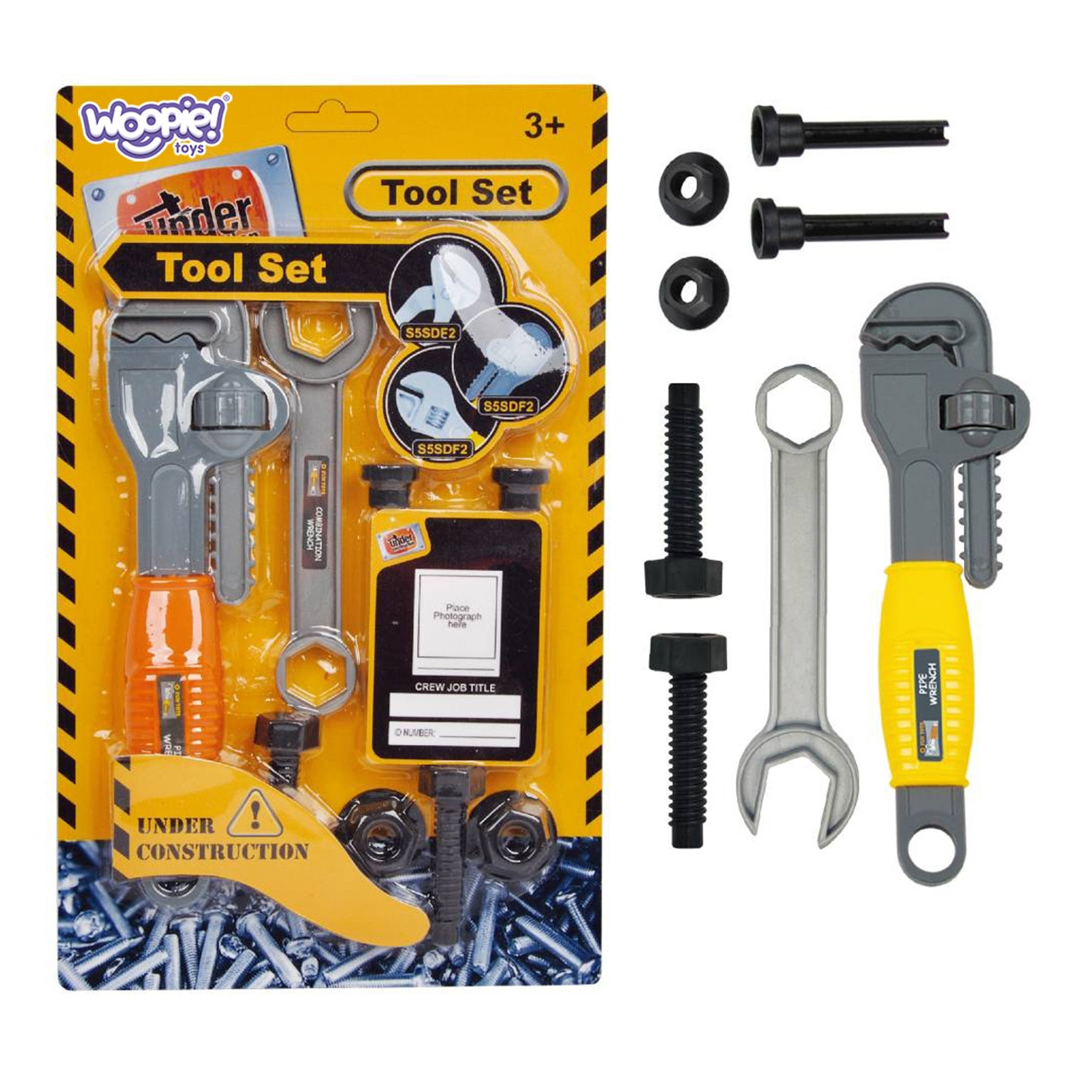 export WOOPIE Little Handyman's Tool Set Hook Adjustable Wrench - Image 1