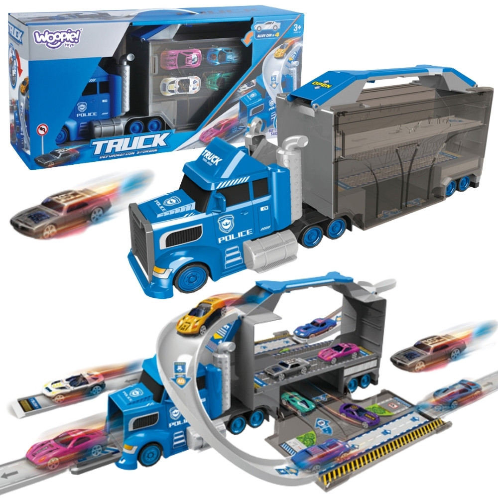 export Policijos Sunkvežimis 2in1 Transporteris ir Automobilių Trasa 54030 - Image 1