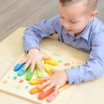 Edukacinė medinė pirštų skaičiavimo lenta MK01733 - Image 3