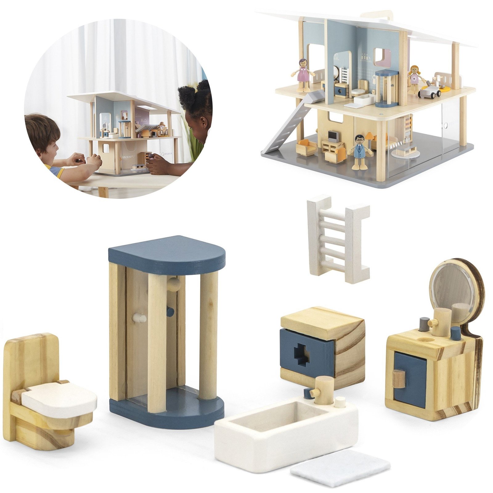 export-19703 Lėlių namelio vonios baldų rinkinys 44039 - Image 1
