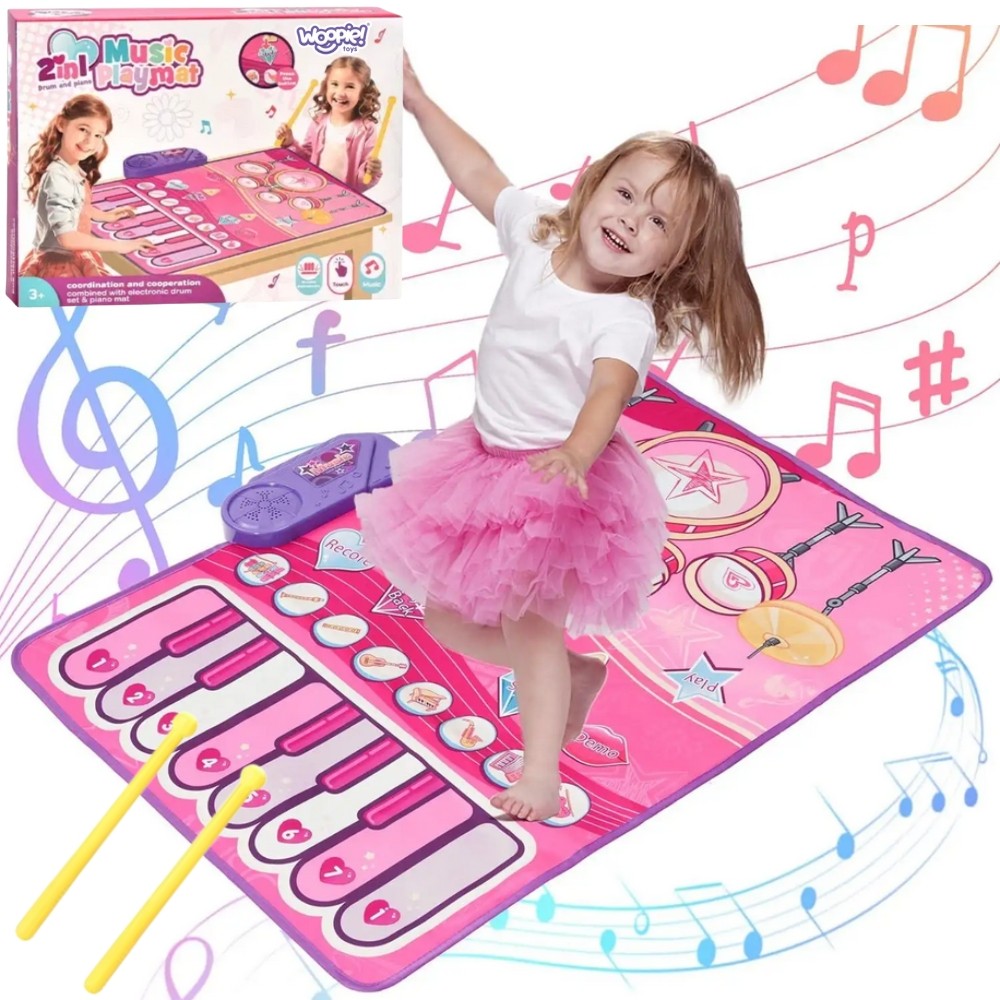 export WOOPIE Large Musical Mat 2 in 1 Interactive Drums Piano - Image 1