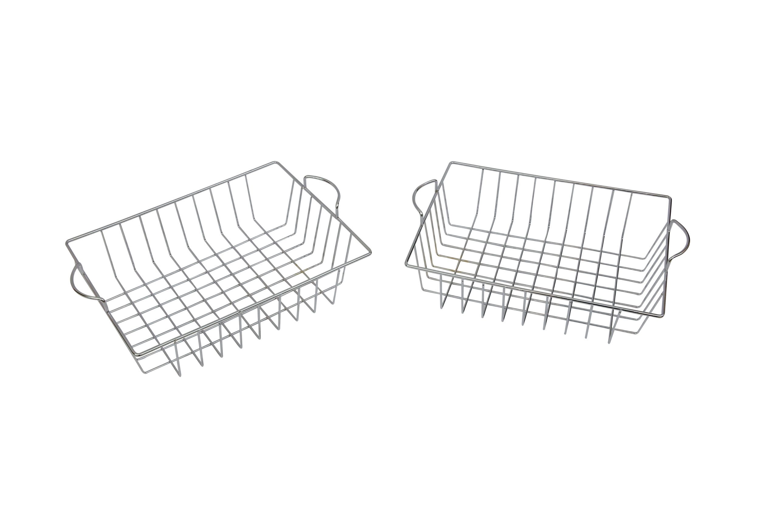 export MASTERKIDZ Set of 2 Metal Dish Drying Baskets for Kids' Kitchen - Image 1